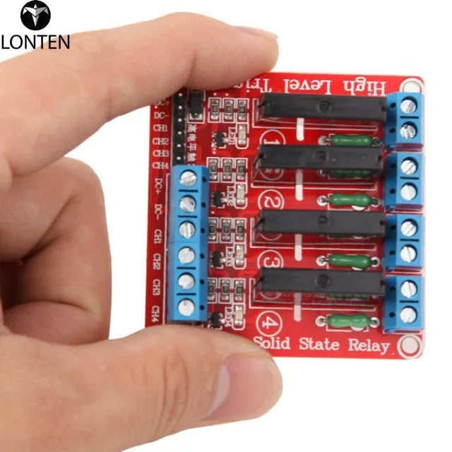 Custom pcb assembly and remote control circuit board 94v0 pcb boards maker 5v 4ch 4 way Solid State Relay Module Manufacturer