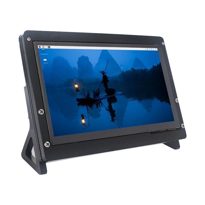 Caturda 7 Inch Touch Screen 1024*600 IPS Portable Display Raspberry Pi 5 4B 3B+ 3B Zero -compatible Secondary Monitor PC