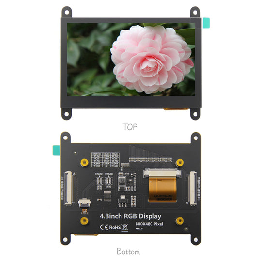 4.3 inch RGB capacitive touch LCD module compatible with atom / wildfire STM32 development board Custom