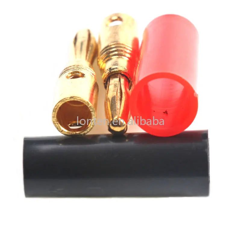 Custom Custom 20Pcs 4mm Adapter Wire Cable Audio Speaker Banana Plugs Connector Black Red New Manufacturer