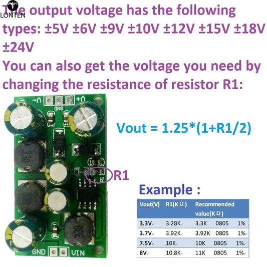 Custom 2 in 1 8W Boost-Buck Dual +- Voltage Board 3-24V to 5V 6V 9V 10V 12V 15V 18V 24V for ADC DAC LCD op-amp Speaker Manufacturer