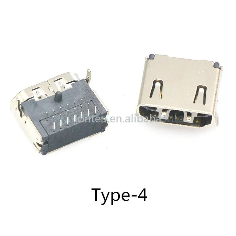 Custom 5pcs HD Interface Connector SMD 19 Pin 19P Vertical Right Angle HD Socket Surface Mound PCB Receptacle Manufacturer
