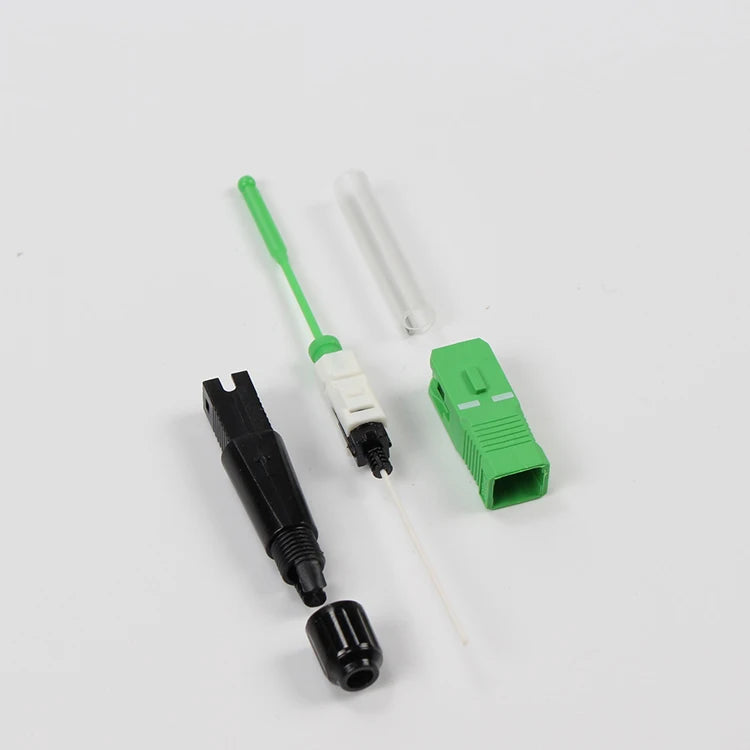 Custom 50PCS SC APC single-mode FTTH Fiber hot melt quick connection SC APC FTTH Fiber Optic Fast Connector SC Connector Manufacturer