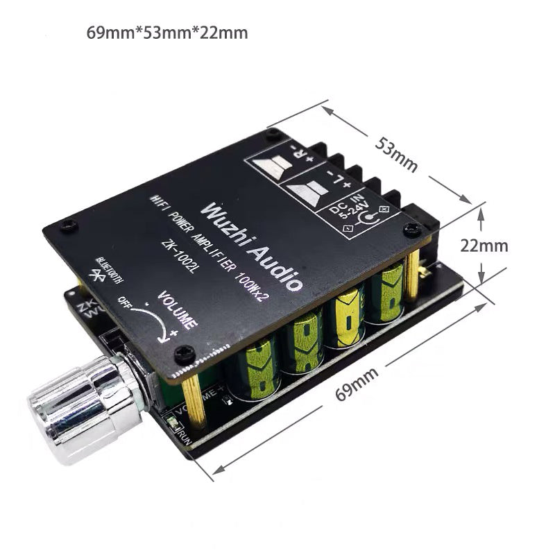 5.0 2*100W Digital Audio Power Amp HiFi Stereo Dual Channel Class D Amplifier Board For Speakers 50W~300W