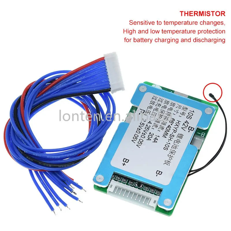Custom 10S 42V 15S BMS Polymer Cell 18650 Lithium Battery Protection Board With Balance Built-in Temperature Control Manufacturer