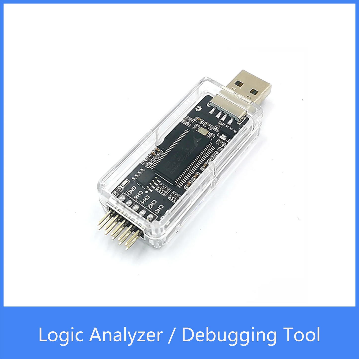 Custom nanoDLA Logic Analyzer ARM FPGA Debugging Tool Protocol Analysis 24MHz Sampling Rate 8 Channels Open Source Sigrok PulseView Manufacturer