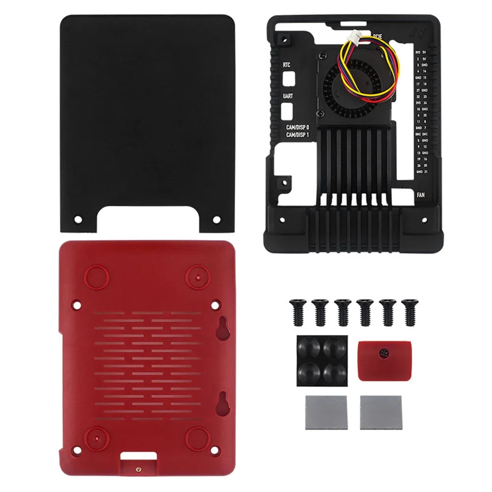 Argon NEO 5 Aluminum Case with PWM Cooling Fan Protective Passive Cooling Case for Raspberry Pi 5 Electronic Components