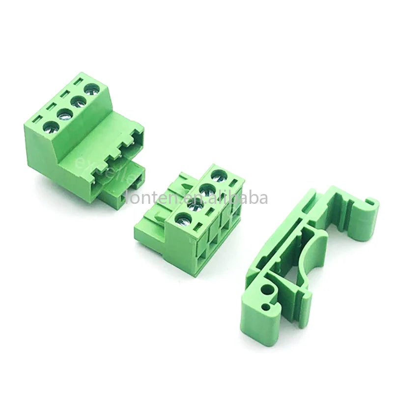 Custom 1Set 2EDG-UKR-5.08mm Plug-in Wiring Terminal 35mm Guide Rail Mounting Screw Terminal Block Pitch 5.08mm 2P-12P Manufacturer