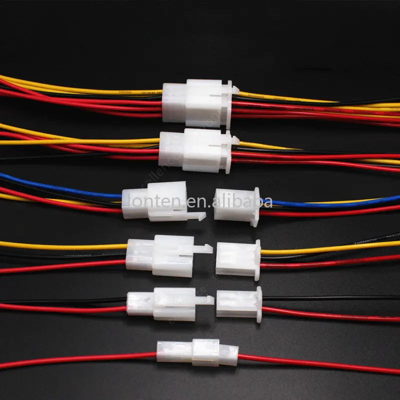 Custom 10PCS 2.8mm 2/3/4/6/9 pin Automotive Quick Connection Electrical Wire Connector Male Female Cable 10cm Terminal Plug Set Manufacturer
