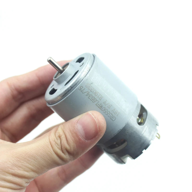 Custom GRS-550WFL6534/75 Carbon Brush Motor DC 18V 22000RPM High Speed Strong Magnetic Cooling Fan for Electric Drill/ Cutting Machine Manufacturer