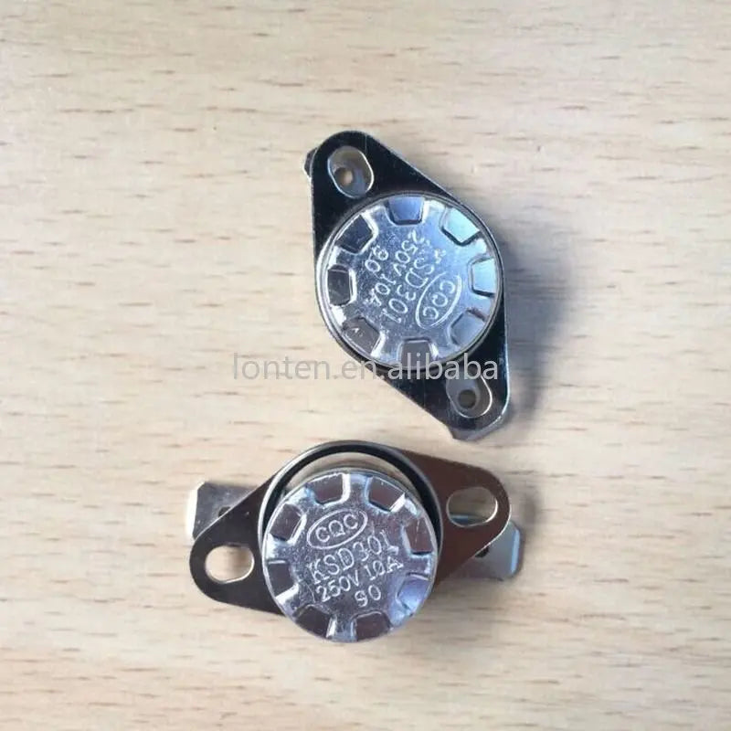 Custom 2Pcs KSD301 Normally Open/Normally Close NO Thermostat Temperature Thermal Control Switch DegC 40-130 Celsius Degree Manufacturer