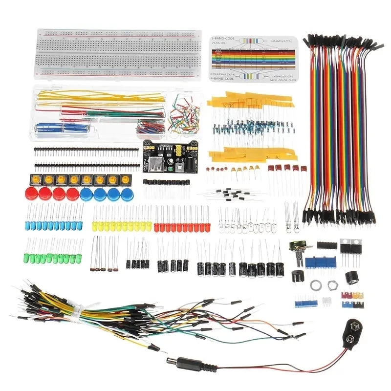 Custom Electronic Components Super Starter Kits Power Supply Module Resistor Dupont Wire With Carton Box PackageManufacturer