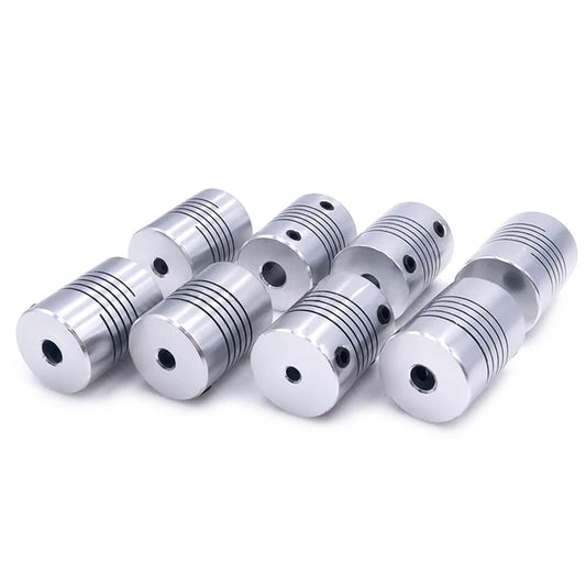 Custom D19*L25 Aluminium flexible Jaw Shaft Coupling 5/8/6.35/8/10mm CNC Stepper Motor Coupler Encoders Engraving Machine Manufacturer