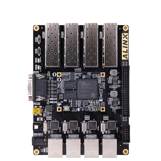 Custom Custom PCB professional pcba AX7101: XILINX Artix-7 XC7A100T FPGA Development Board A7 SoMs SFP Evaluation Kits pcba keyboard Manufacturer