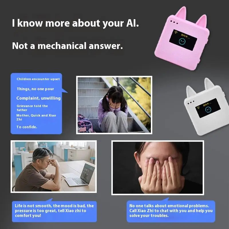Xiaozhi Ai Robot Intelligent Dialogue Voice Robots Conversation Customizable Children Companion Robots Deepseek People Gifts