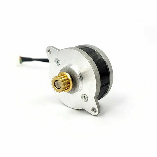 Custom YK36H17HM Micro 36MM Round Stepper Motor 2-Phase 4-Wire 0.9 Degree Stepping Motor with Brass Gear Pulley for Monitoring Pan Tilt Manufacturer