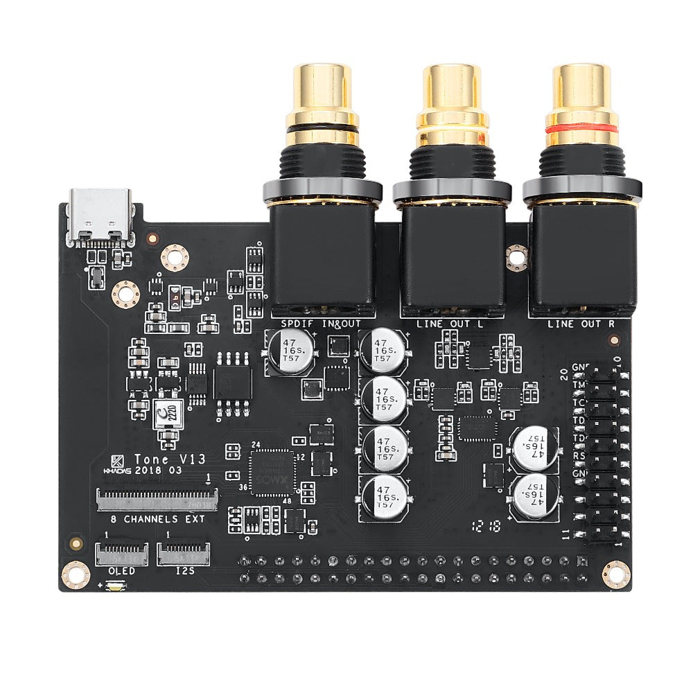 Khadas Tone Board ES9038Q2M USB DAC Hi-Res Audio Development Board with XMOS XU208-128-QF48Custom PCB pcba customize