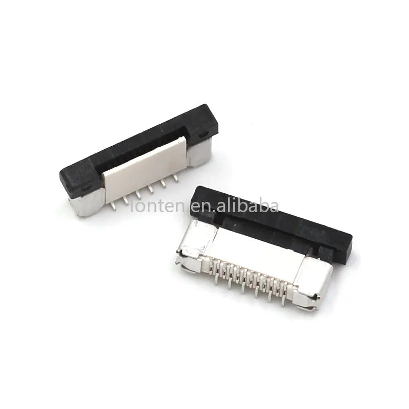 Custom 10pcs FFC FPC socket 0.5mm 4/6/8/10/12/14/16/20/24/30/34/40/50 Pin Vertical Type Ribbon Flat Connector Manufacturer