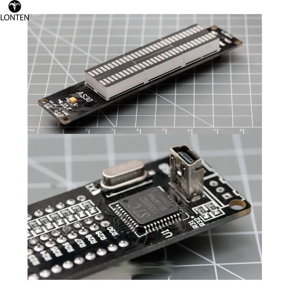 Custom Lonten SMD Soldered Version Dual Channel Binaural 30 Segment LED Music Spectrum VU Meter semi-finished Manufacturer