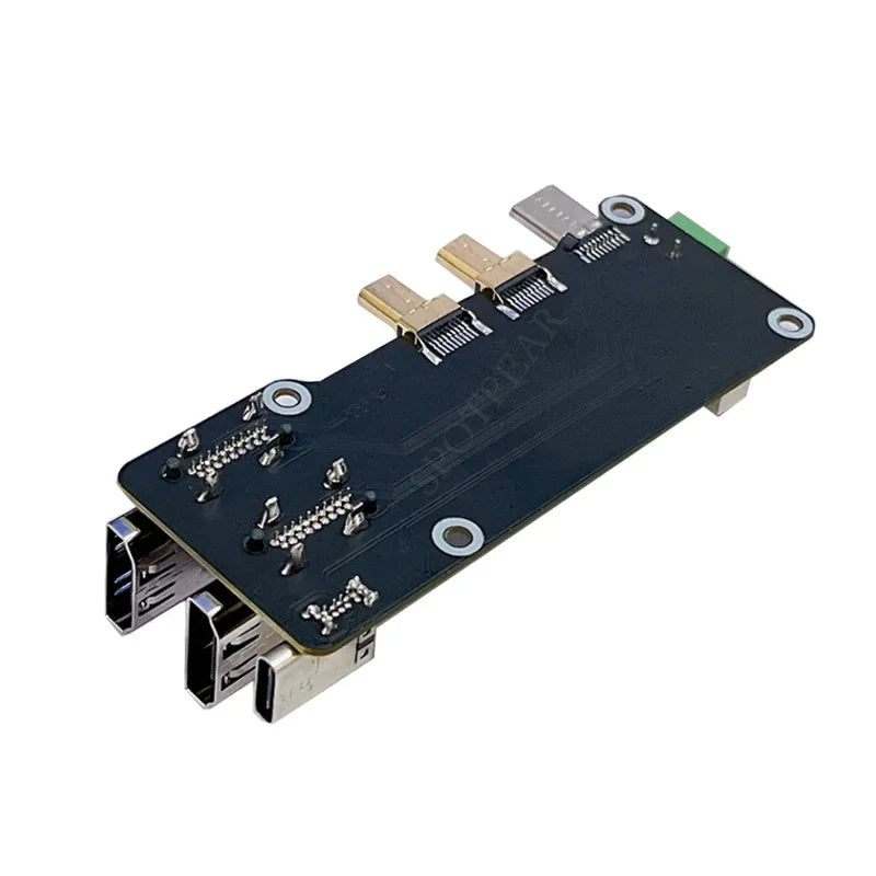 Custom Raspberry Pi 5/4B Extension Board Adapter Micro for to for 4K All Ports to USB Side HAT for PI5