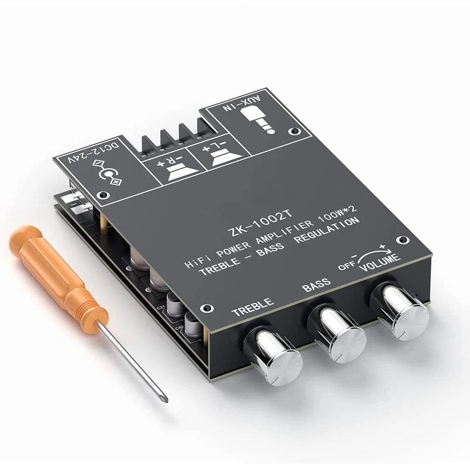 Custom LT-Audio ZK-1002T BT 5.0 Stereo Audio Receiver TPA3116D2 100W x2 Amplifier Board 2 Channel Mini Wireless High Power Manufacturer