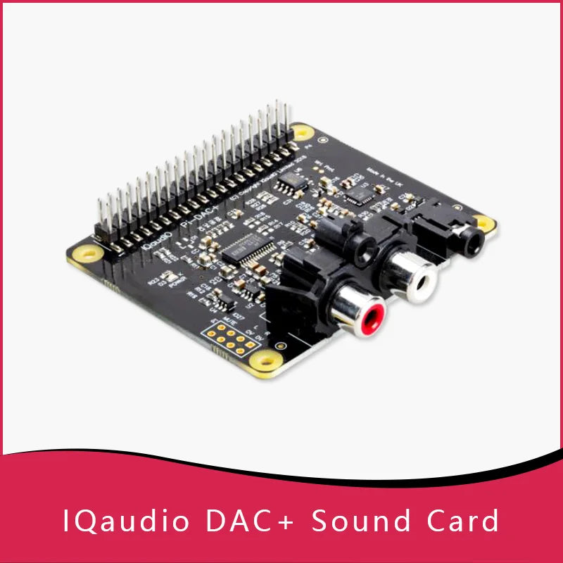 Custom IQaudio DAC+/DAC Pro/DigiAMP+/Codec Zero For Raspberry Pi Audio Supports With All Raspberry Pi Molde Manufacturer