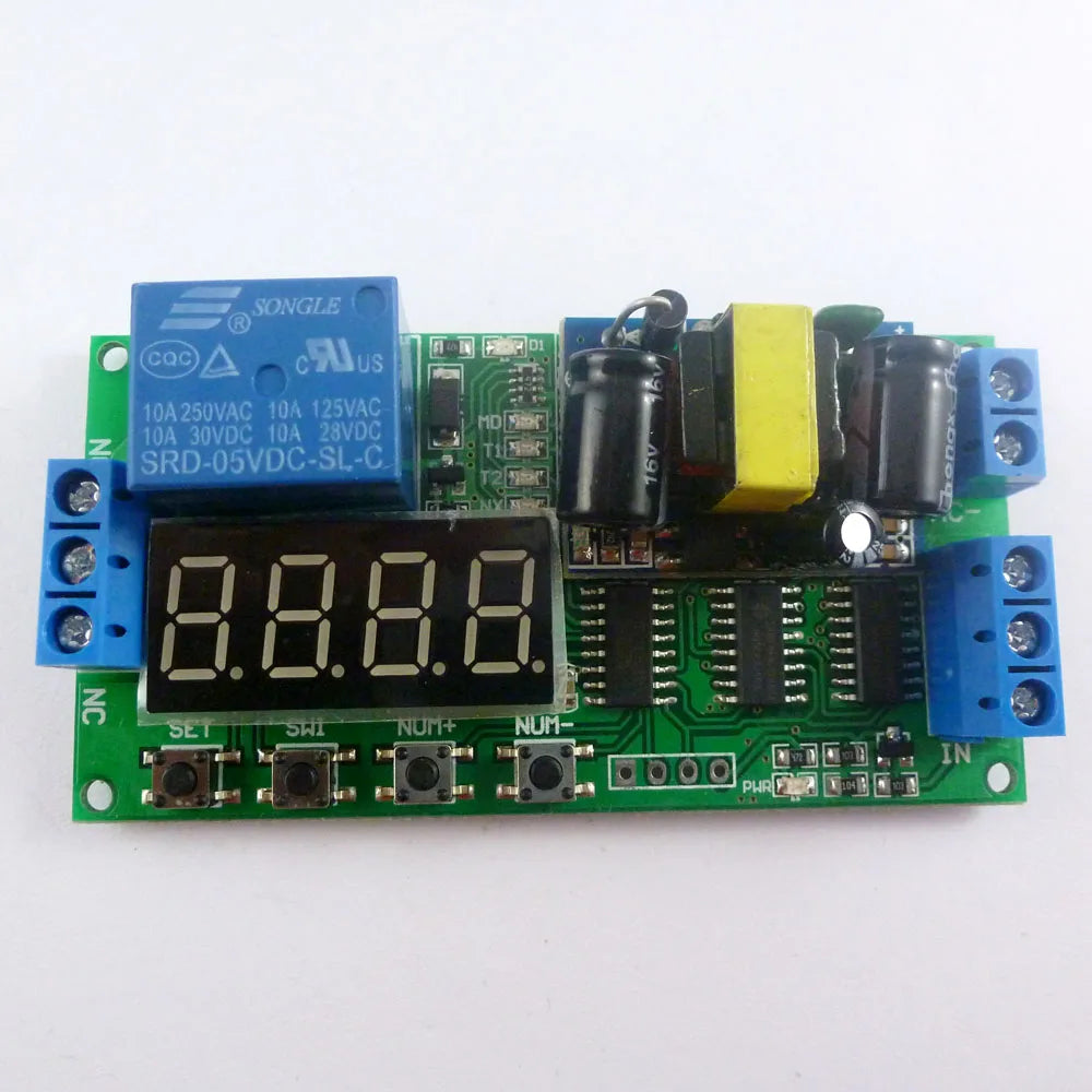 Custom OEM IO23B01*5 5pcs AC 110V 220V / DC 5V Multifunction Delay Relay Timer Switch Digital tube LED controller Manufacturer