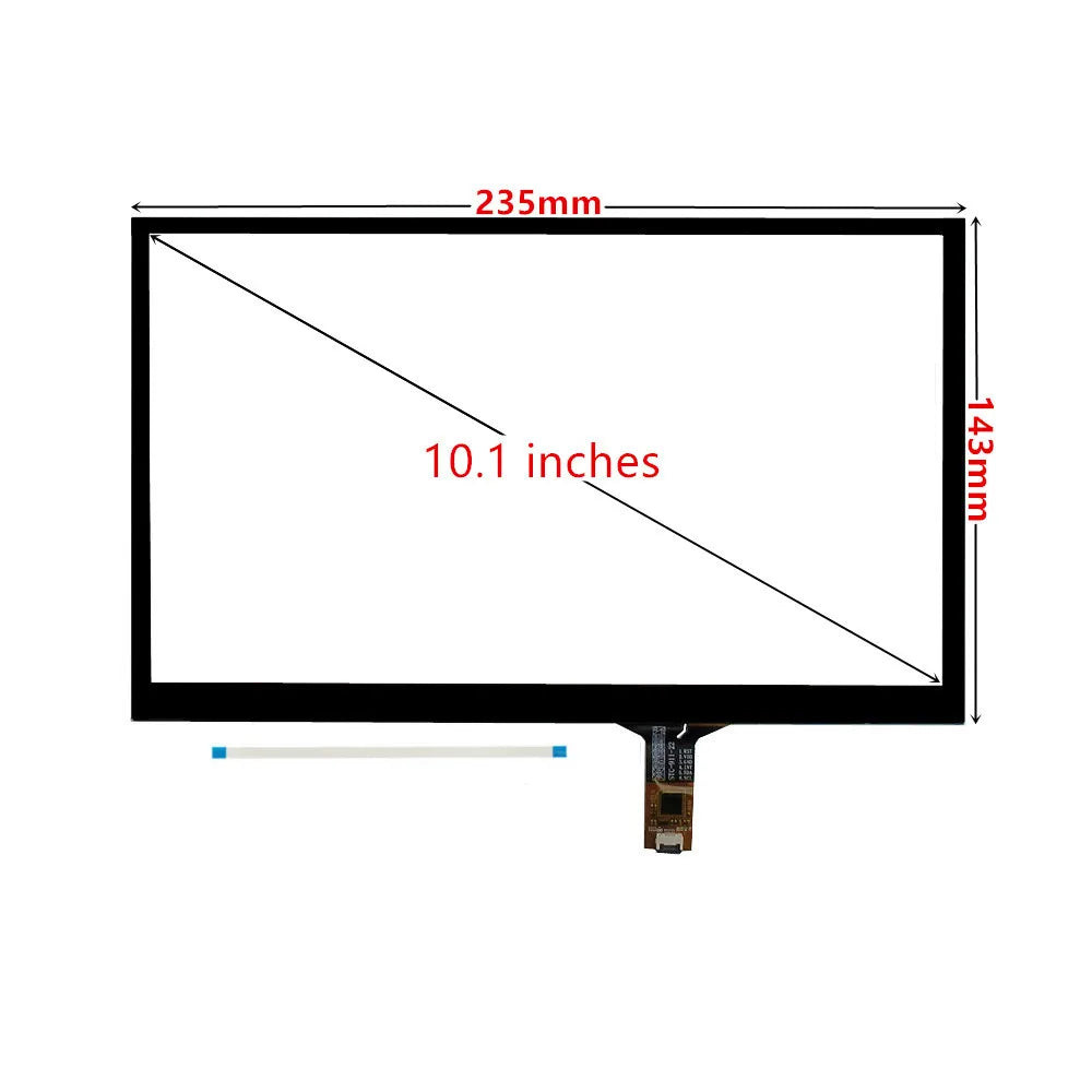 Custom 10.1 Inch 234mm*142mm Raspberry Pi Tablet PC Navigation Capacitive Digitizer Touch Screen Panel Glass USB Driver Board Manufacturer