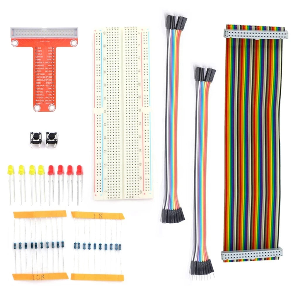 Custom Raspberry Pi 2 Kit 40pin GPIO cable / 40pin GPIO expansion board / 830 breadboard for Raspberry Learning Set Manufacturer