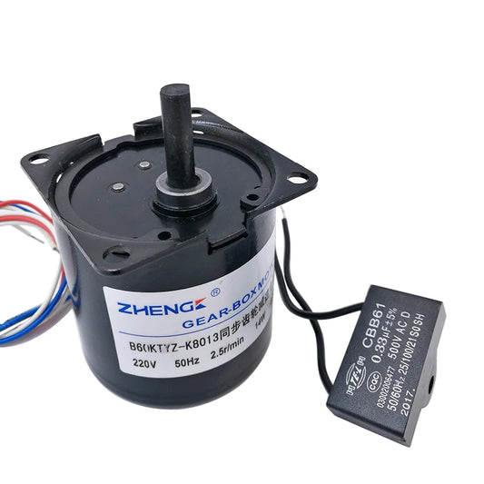 Custom AC220V synchronous Motor  B60KTYZ with ECCentric output shaft Manufacturer