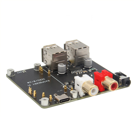 Custom Raspberry Pi X302 Hifi Dac Hoed Audio Card &amp; Usb Hub Voor Raspberry Pi Nul 2 W / Zero W (Niet Ondersteuning Pi Zero/Nul Wh) Manufacturer