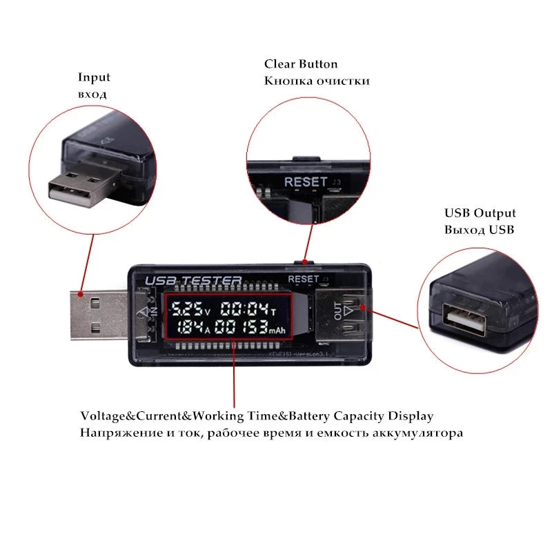 Custom HD Screen USB Tester Voltmeter Current Capacity Energy Power Equivalent Impedance Tester Manufacturer