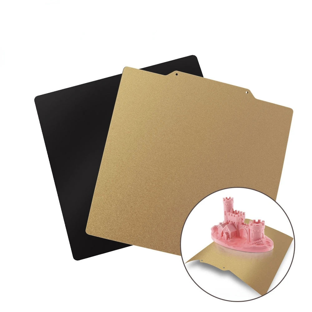 Custom Double Sided PEI Spring Steel Sheet (Textured) With Magnetic Base 255/305/355mm For 3D Printer Parts Hot Heat Bed Manufacturer