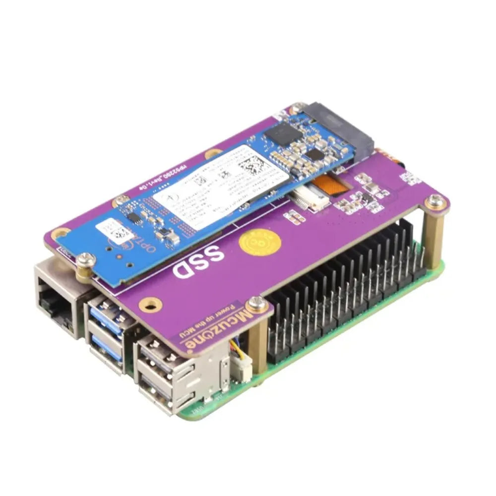 MPS2280-16GB System Disk)PCIE M.2 NVME 2280 Gen3 SSD HAT for Raspberry Pi 5 16GB NVME SSD Custom