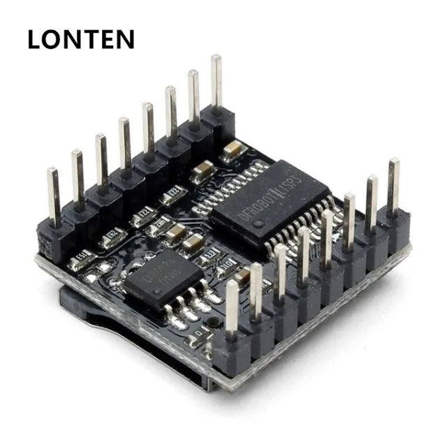 Custom Lonten 100Pcs/lot Mini MP3 Player Module DFPlayer MP3-TF-16P Support MP3/WAV/WMA TF Card FAT16/32 with Simplified Output Manufacturer