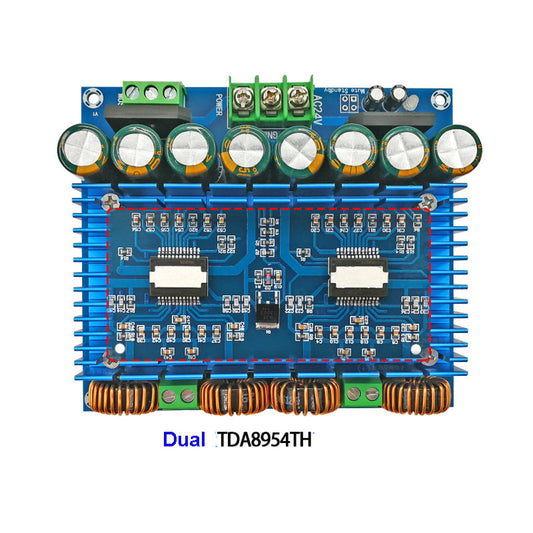 2*420W TDA8954TH Dual Channel Class D Digital Power Audio Amplifier Board Stereo outdoor Stage speaker amplifiers pcb assembly Customize