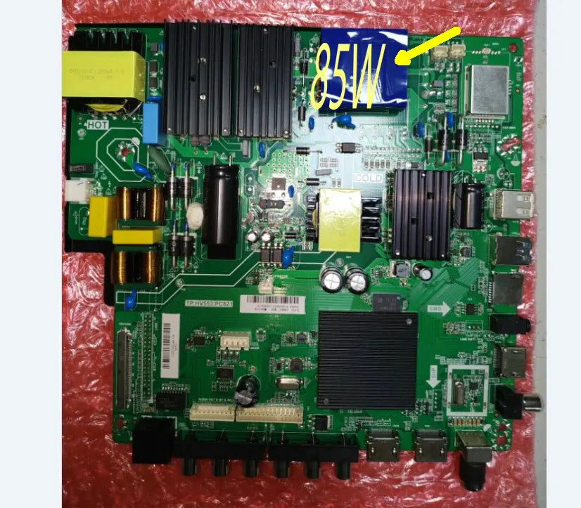 Custom Pcba TP.HV553.PC821 4K WiFi network TV motherboard 4 core chip 1GDDR+8G EMMC Send remote control Manufacturer