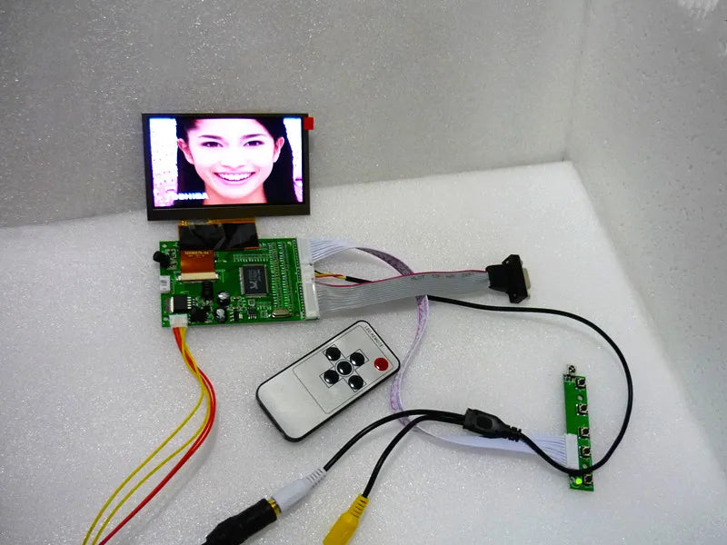 Custom 4.3 lcd screen double av vga driver board reversing rear projection tape conversion kit raspberry pi Manufacturer