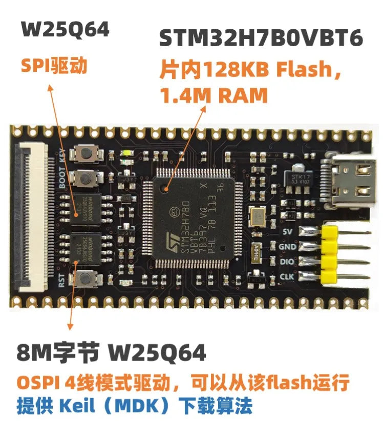 Custom Custom STM32H7B0 development board core board VBT6 replaces STM32H750/743 Manufacturer