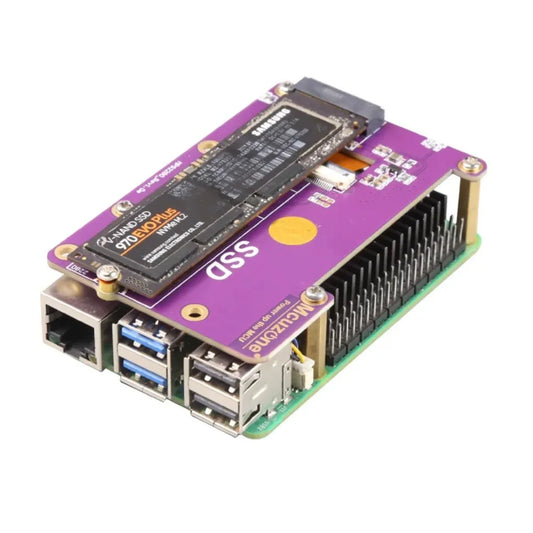 (model:MPS2280)PCIE M.2 NVME 2280 2230 2242  Gen3 SSD HAT for Raspberry Pi 5 Custom