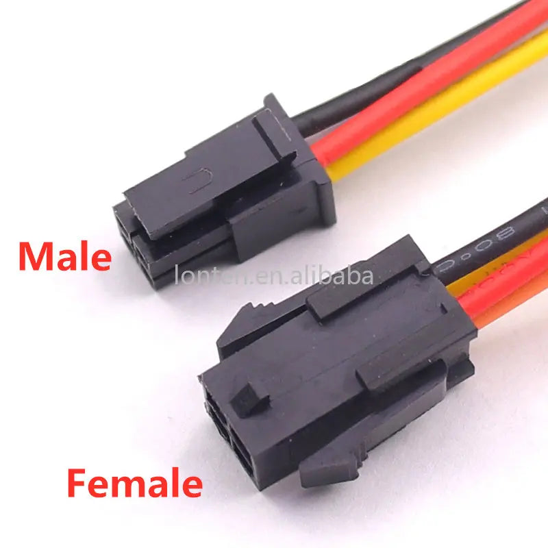 Custom 5PCS Molex 3.0MM Cables 20AWG Small 5557 5559 Male Female Air Docking Electronic Cable, MX3.0 43025 Terminal Line Manufacturer