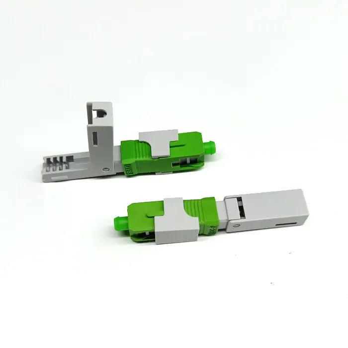 Custom 10PCSHigh Quality SC UPC/APC singlemode Flip cover fiber optic quick connector SC Embedded type FTTH Fiber Optic Fast Connector Manufacturer