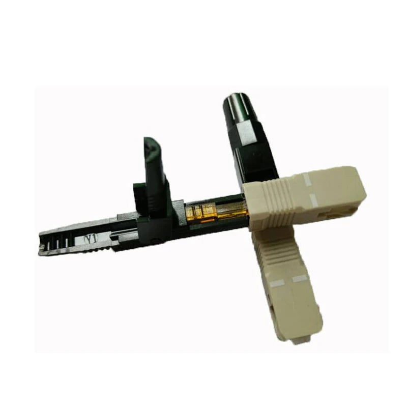 Custom 100PCS FTTH SC UPC multimode fiber optic SC UPC quick connector SC FTTH Fiber Optic Fast Connector SC Connector Manufacturer