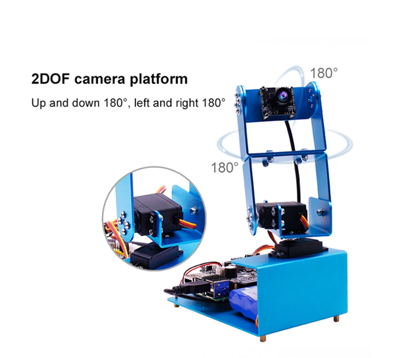 Custom custom Raspberry Pi 4B Pi-Motion Ai Camera Platform Visuele Intelligente Robot Python Gezichtsherkenning Starter Kit Manufacturer