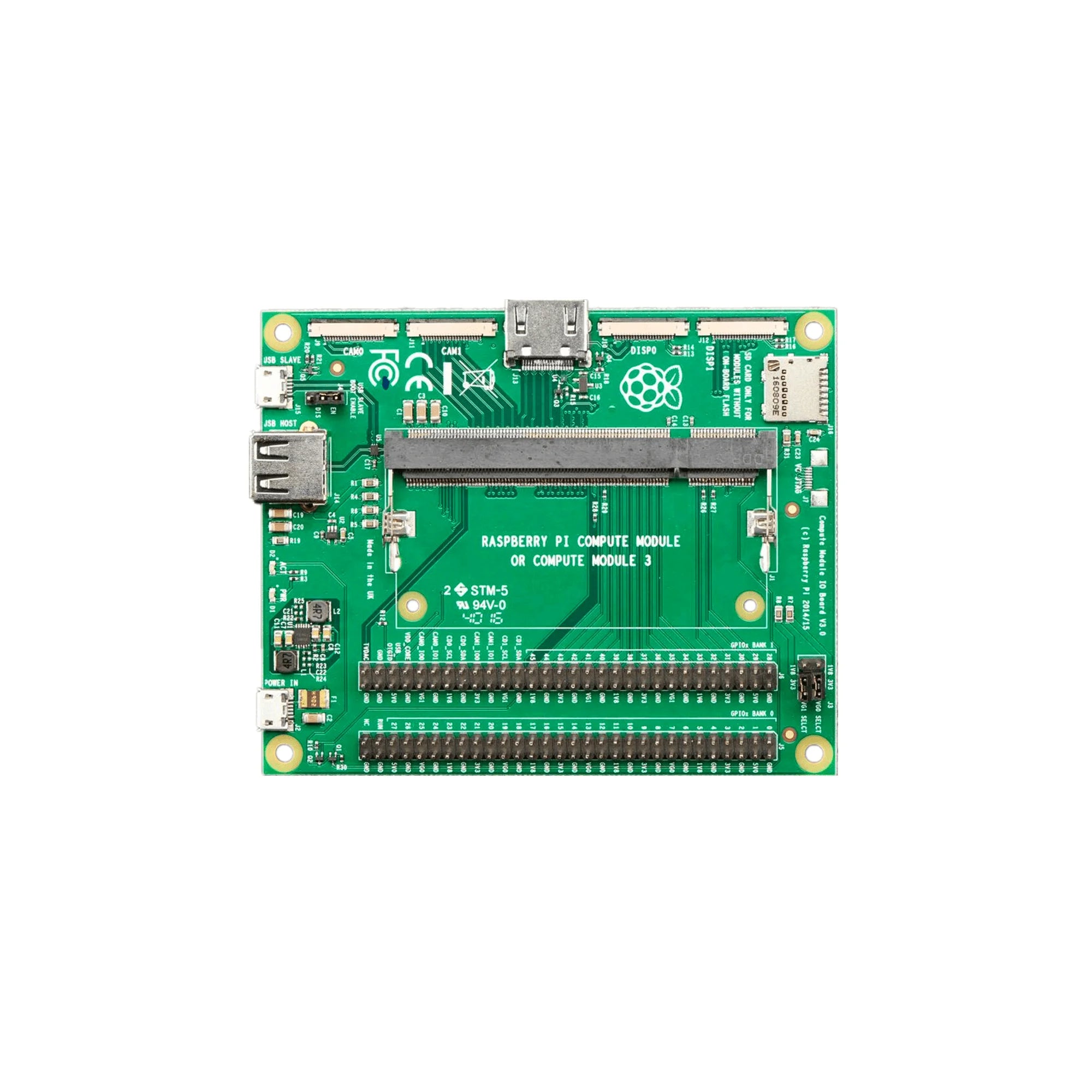 Custom Raspberry Pi Compute Module 3 (CM3) I/O board Interface Adapter ...