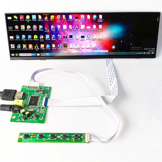 Custom 12.6-inch capacitive touch display kit LCD Screen NV126B5M-N41 IPS 1920*515 HD for Car Monitor/Bar Display/Raspberry Pi Manufacturer