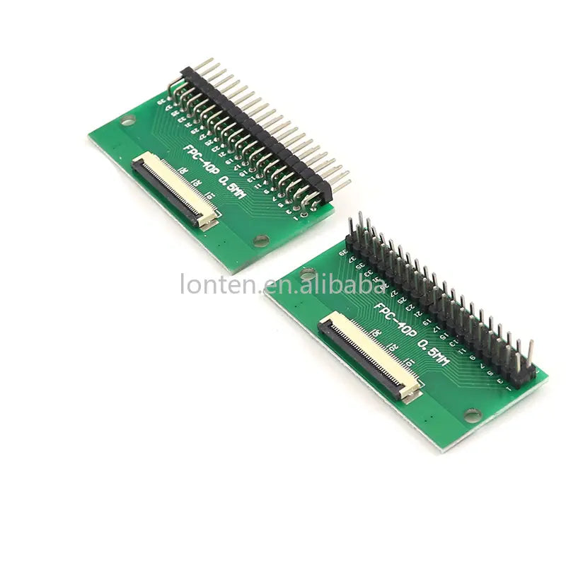 Custom FPC/FFC adapter board 0.5mm Pitch connector To Double row straight needle Curved needle Socket 6P 8P 10P 12/20/24/30P 40P Manufacturer