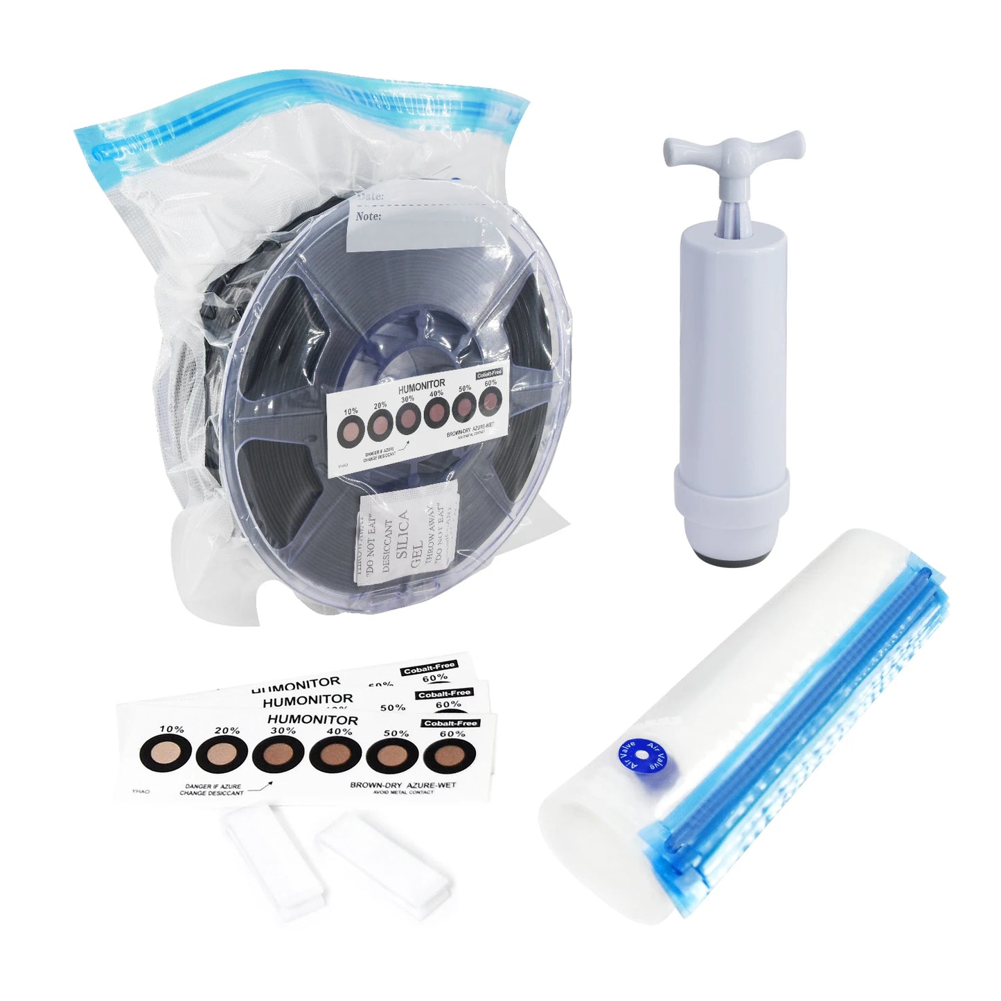 Custom 3D Printer Filament Storage Bag PLA /Silk PLA Filament Vacuum Bag Dryer Keep Dry Avoid Moisture for 3D Printer Manufacturer