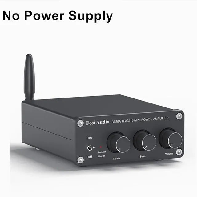 Custom Audio BT20A  TPA3116D2 Sound Power Amplifier 100W Mini HiFi Stereo Audio Class D Amp Bass Treble For Speakers Manufacturer