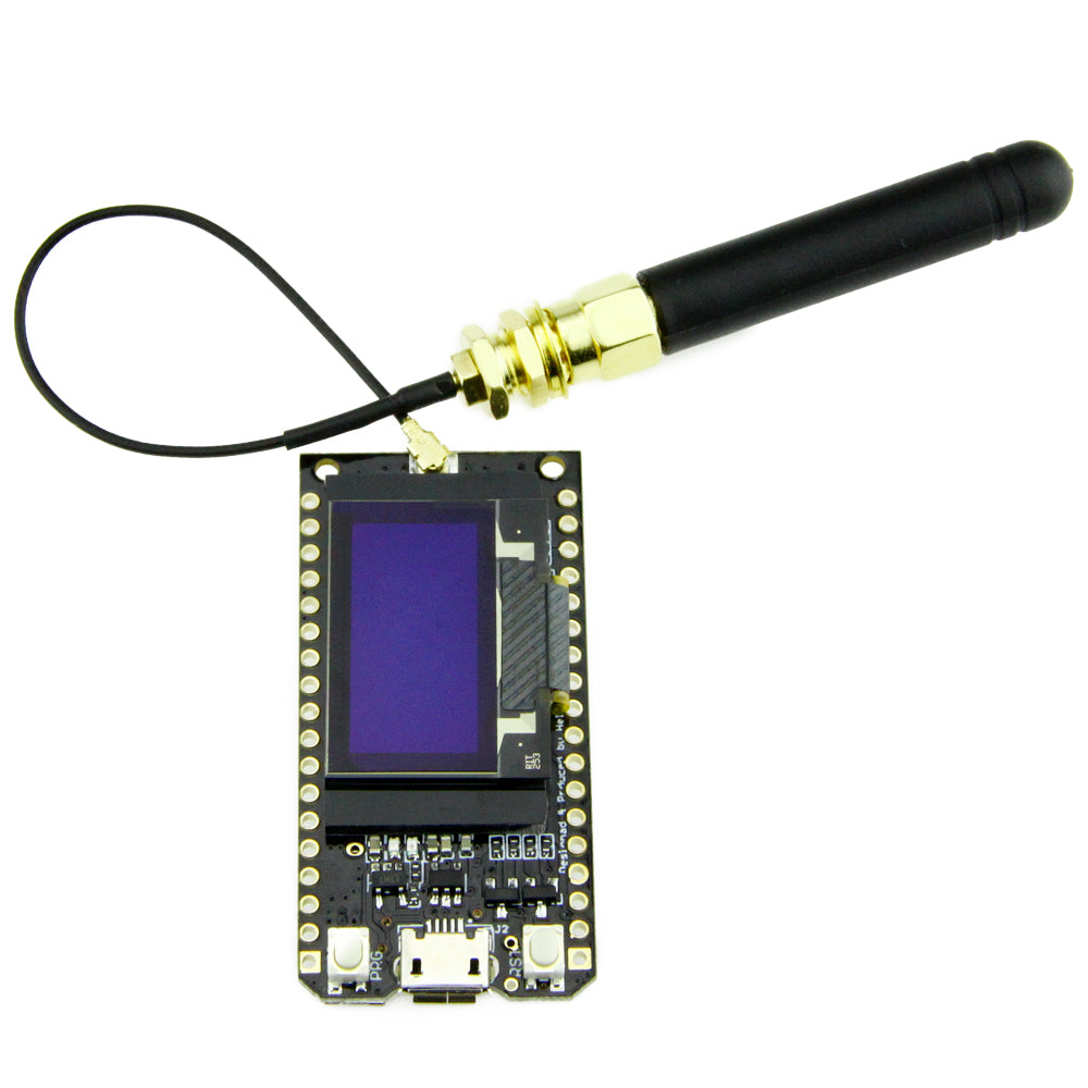 TTGO LORA32 868/915Mhz ESP32 LoRa OLED 0.96 Inch Display  WIFI ESP32 ESP-32 Module with Antenna plastic tilt for pcba customize